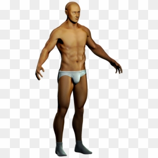 Let Me Start With This Anatomical Base, A Male Mannequin - Underpants Clipart