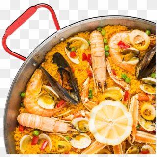 The Authentic Paella Brought To You By Azafrán Miami - Paella Clipart