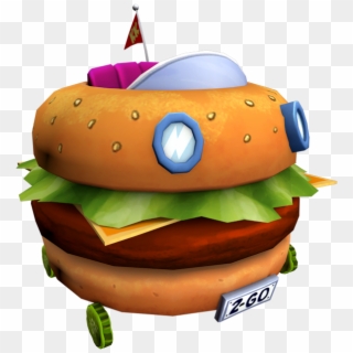 Car Hamburger Wagon Cheeseburger - Nick Racers Revolution 3d Png Clipart