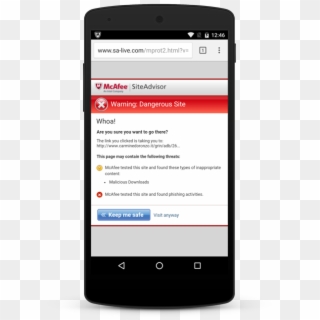 Mcafee Mobile Security - ディスプレイ 広告 スマホ Clipart