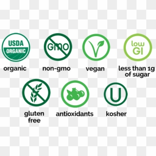 Organic Icon Png - Non Gmo Gluten Free Vegan Icons Clipart