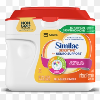 Similac Sensitive Stage 1 Non-gmo Formula For Lactose - Baby Formula Clipart