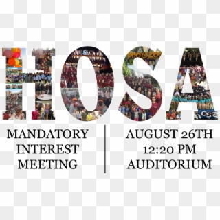 Hosa Interest Meeting Aug Clipart