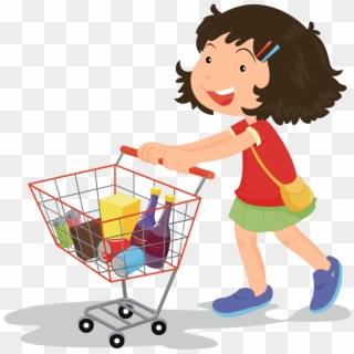 Hacer Cliparts - Do The Shopping Cartoon - Png Download