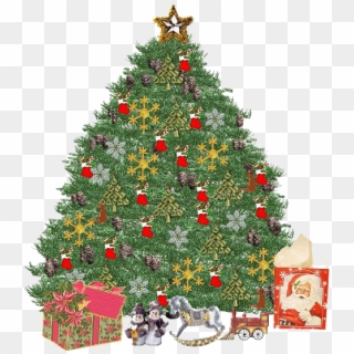 #christmas #tree #toys #gifts #freetoedit - Christmas Tree Clipart