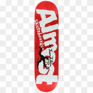 Almost Jean Jullien Logo Skateboard Deck 80 Red/white - Skateboard Deck Clipart