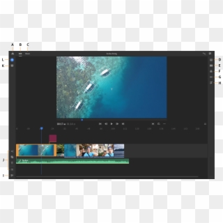 Premiere Rush Edit Workspace - Premiere Rush Cc Interface Clipart
