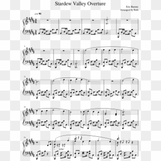 Stardew Valley Overture Sheet Music Composed By Eric - Don T Know My Name Piano Sheet Music Clipart