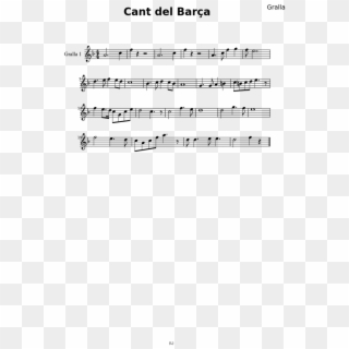 Cant Del Barca Score Clipart