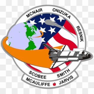 Rest In Peace Dick, Mike, Judy, El, Ron, Greg And Christa - Space Shuttle Challenger Patch Clipart