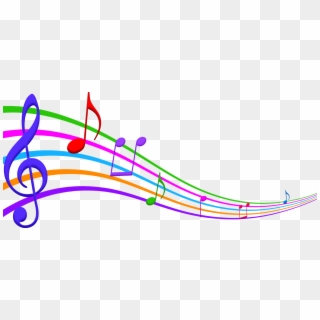 Musica Em Png - Musical Notes In Color Clipart