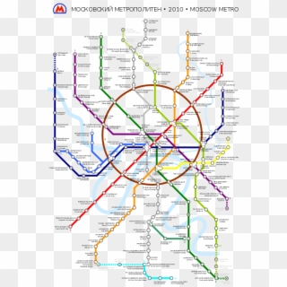 Moscow Metro Map - Domodedovo Airport Metro Station Clipart