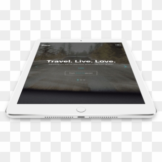 Travel Live Love Ipad Template - Tablet Computer Clipart