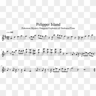 Pelipper Island Sheet Music For Tenor Saxophone Download - Sheet Music Clipart