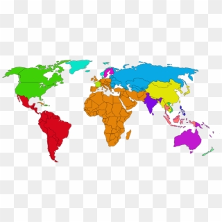 Choose Your Location - World Map In One Color Clipart
