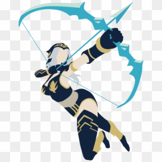 Ashe From Lol - League Of Legends Ashe Vector Clipart