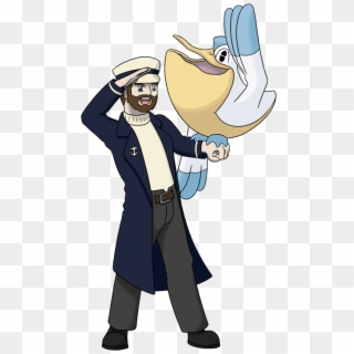 Darren Has Always Loved Sailing The Seas Of His Native - Pokemon Sea Captain Clipart