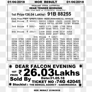 Ss - Dear Eagle Nagaland State Lotteries Clipart