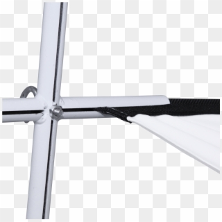 After The Fiberglass Poles Have Been Inserted, The - Cross Clipart
