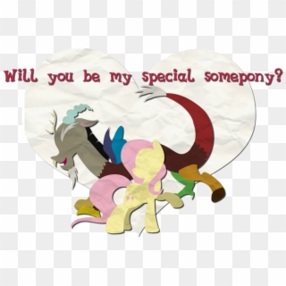 Discord- My Little Pony - Fluttershy And Discord Get Married Clipart