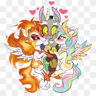 50 Of The Best Fanfics To Read For Discord Day - Princess Celestia X Discord Clipart