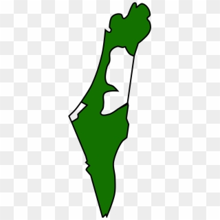Israel And Palestine Map Outline Clipart