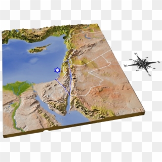 3d Graphics Created By - 3d Israel Map Png Clipart