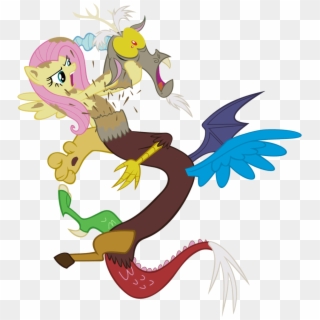 My Little Pony Fluttershy And Discord - Cartoon Clipart