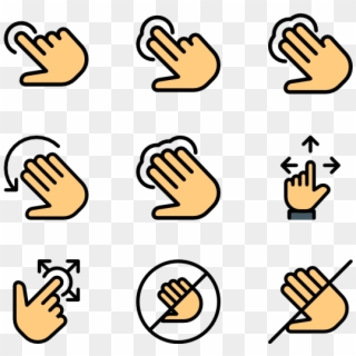 Touch Gestures Clipart