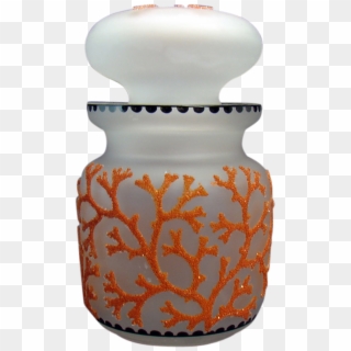 Art Glass Coraline Covered Jar - Porcelain Clipart