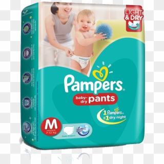 Pampers Baby Dry 5pads Medium - Pampers Med 4s Pants Clipart