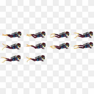 Sprites Mergulhador Clipart
