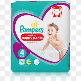 Pampers Active Fit Nappy Pants - Pampers Premium Pants 4 Clipart