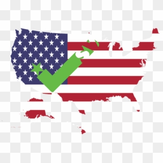 Usa Flag Shape Transparent Clipart