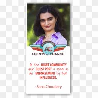 Sana Choudary Pinterest The Agents Of Change - First Media Clipart