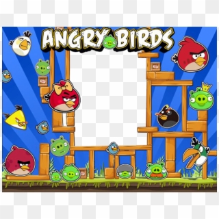 Marcos Para Photoshop Y Algo Mas Bird Birthday Parties, - Angry Birds Marco Digital Clipart