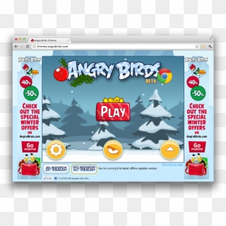 To Start Playing Angry Birds, Press Play And Select - Angry Birds Seasons Clipart