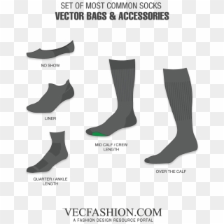 Socks Vector - Fashion Flat Jacket Clipart