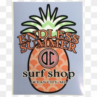 Endless Summer Surf Shop Pineapple Sticker - Poster Clipart