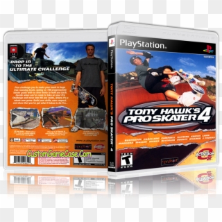 Tony Hawk's Pro Skater - Tony Hawk's Pro Skater 4 Playstation 2 Cover Clipart