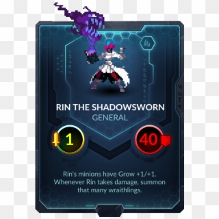 Rin The Shadowsworn - Duelyst Grandmaster Kraigon Clipart