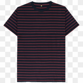 Red Stripes Men's Red Striped Organic T-shirt - Active Shirt Clipart