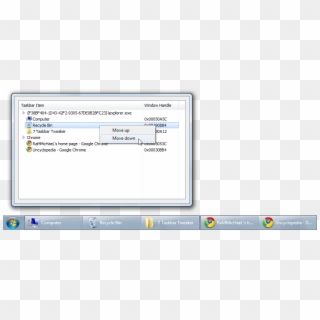 Windows Taskbar Png - Windows 7 Clipart