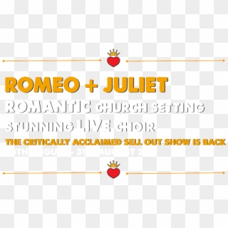 Backyard Cinema's Romeo Juliet Union Chapel Tickets - Cartoon Clipart