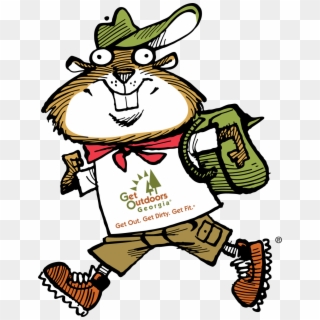 Hiking Gopher - Ga State Parks Logo Clipart