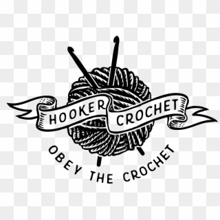 Blog Hooker Obey The - Crochet Clipart Black And White - Png Download