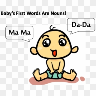 What Is A Noun - Baby First Word Clipart - Png Download