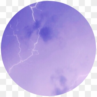 #purple #sky #lightning #storm #stormyweather - Circle Clipart