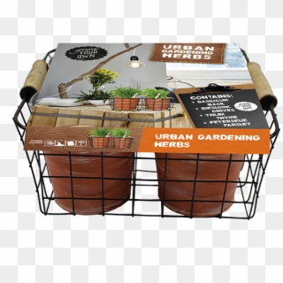 227891 Urban Gardening Herbs Per 4 - Gift Basket Clipart