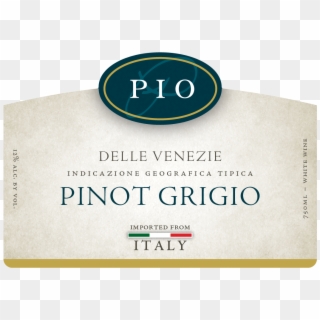750ml - Pinot Grigio Wine Label Clipart